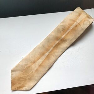 Vintage Bruno Piatelli Extra Long Necktie 100% Silk Tie Gold / Yellow Retro